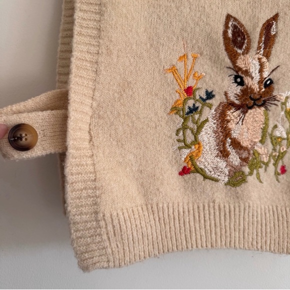 Cider Brown Easter Bunny Sweater Vest - Picture 6 of 10